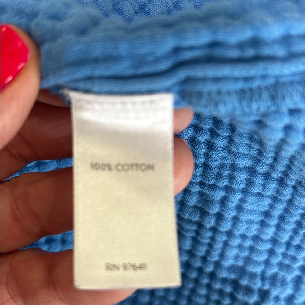 J Jill Cotton Gauze Drop Waist Dress - Picture 5 of 9